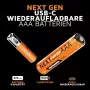 Xtorm NextGen AAA patareid USB-C laetavad (4-pakk) - 1.5V Li-ion 600mAh