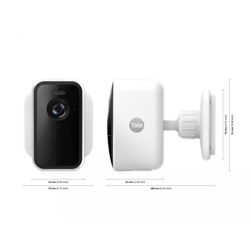Yale SV-OC-1A-W Cube IP turvakaamera sise- ja väliskasutuseks 1080p Valge