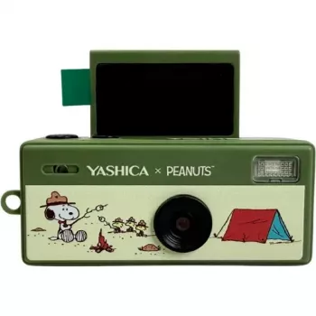 Yashica Funtastic Snoopy roheline võtmehoidjakaamera – 2MP CMOS, 12MP interpoleeritud eraldusvõime, HD-video, USB-C