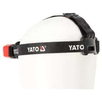 Yato YT-08594 COB LED töötuli magnetilise aluse ja pööratava konksuga, 200 lm, 3x AA, must/punane