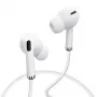 YESIDO YH33 juhtmega kõrvaklapid, stereo, sisseehitatud mikrofoniga, 3,5 mm pistik, sasipunumisvastane lame kaabel, valge