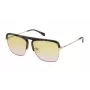 ZADIG & VOLTAIRE SZV321 Päikeseprillid - Meeste Piloot-Ruudukujuline Raam - Must - Halli tooniga läätsed - 60/13/140 mm