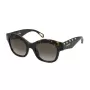 ZADIG & VOLTAIRE SZV410-5204BL Naiste ristkülikukujulised atsetaatpäikeseprillid - must raam, hallid läätsed 52mm
