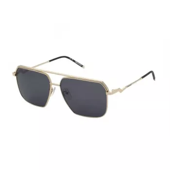 ZADIG & VOLTAIRE SZV413-580300 Meeste päikeseprillid, must atsetaat, hallid läätsed, 58 mm