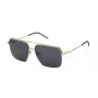 ZADIG & VOLTAIRE SZV413-580300 Meeste päikeseprillid, must atsetaat, hallid läätsed, 58 mm