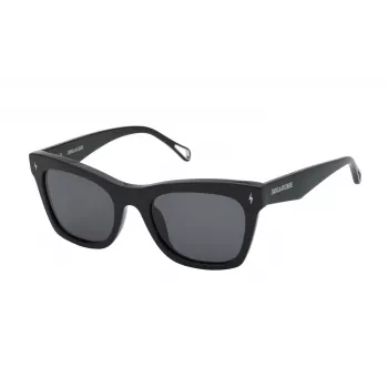 ZADIG & VOLTAIRE naiste ristkülikukujulised päikeseprillid SZV373-530700 must/hall 53mm