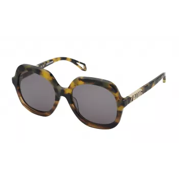 Zadig & Voltaire naiste ristkülikukujulised päikeseprillid SZV404-5607HL Havana/pruun gradient 56mm