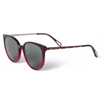 ZADIG & VOLTAIRE Naiste Päikeseprillid SZV307-5506BD - Ristkülikukujuline atsetaatraam UV400 hallide polükarbonaatklaasidega 55/19/145 mm