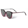 ZADIG & VOLTAIRE Naiste Päikeseprillid SZV307-5506BD - Ristkülikukujuline atsetaatraam UV400 hallide polükarbonaatklaasidega 55/19/145 mm
