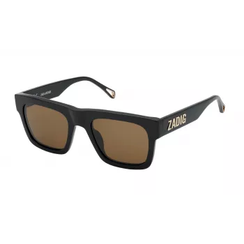 ZADIG & VOLTAIRE Naiste päikeseprillid SZV325-530700 Grey Havana atsetaat kandiline 53mm