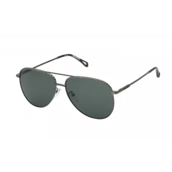 ZADIG & VOLTAIRE Naiste päikeseprillid SZV378-580568 - Must atsetaatraam, hallid polükarbonaat läätsed, 58 mm