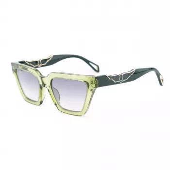 ZADIG & VOLTAIRE Naiste päikeseprillid SZV418-53M40X Havana atsetaat ruudukujuline raam pruunide läätsedega 53/19/140 mm