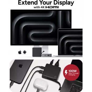ZAGG 4 Port Hub Must/Hall