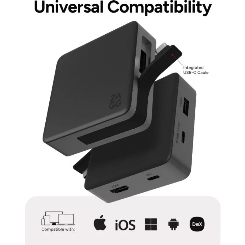 ZAGG 4 Port Hub Must/Hall