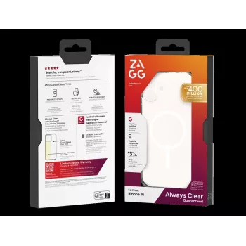 ZAGG Protection Bundle iPhone 16 jaoks: MagSafe-iga ühilduv korpus ja ekraanikaitse