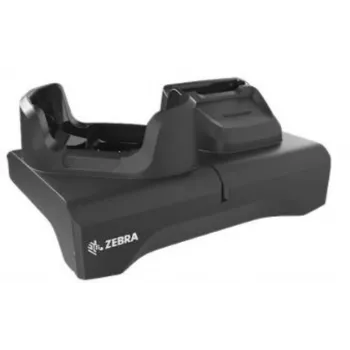 Zebra Single-Slot and Spare Battery Charging Cradle Kit for TC53/TC58/TC53e/TC58e/TC53e-RFID with Rugged Boot, Includes Power Supply, DC Cable, Grey Shim