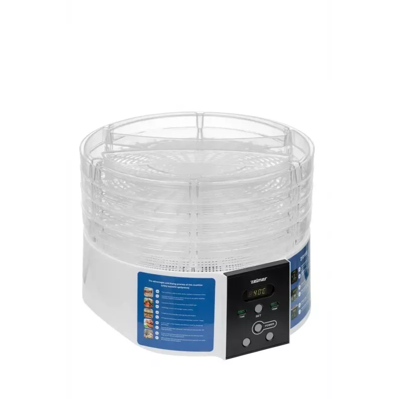 Zelmer ZFD1005 toidu kuivati 520W, 5 läbipaistva alusega ja elektroonilise juhtimisega