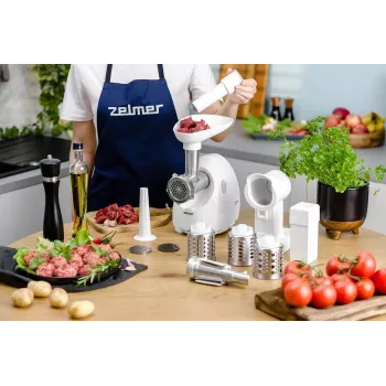 Zelmer ZMM4055B Electric Meat Grinder / Mincer 1900 W White