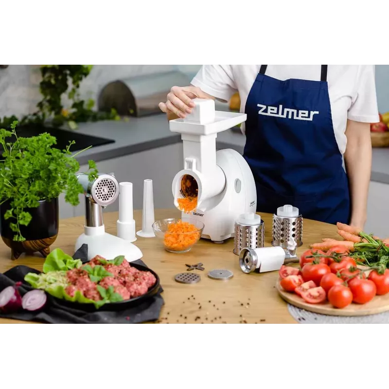 Zelmer ZMM4055B Electric Meat Grinder / Mincer 1900 W White