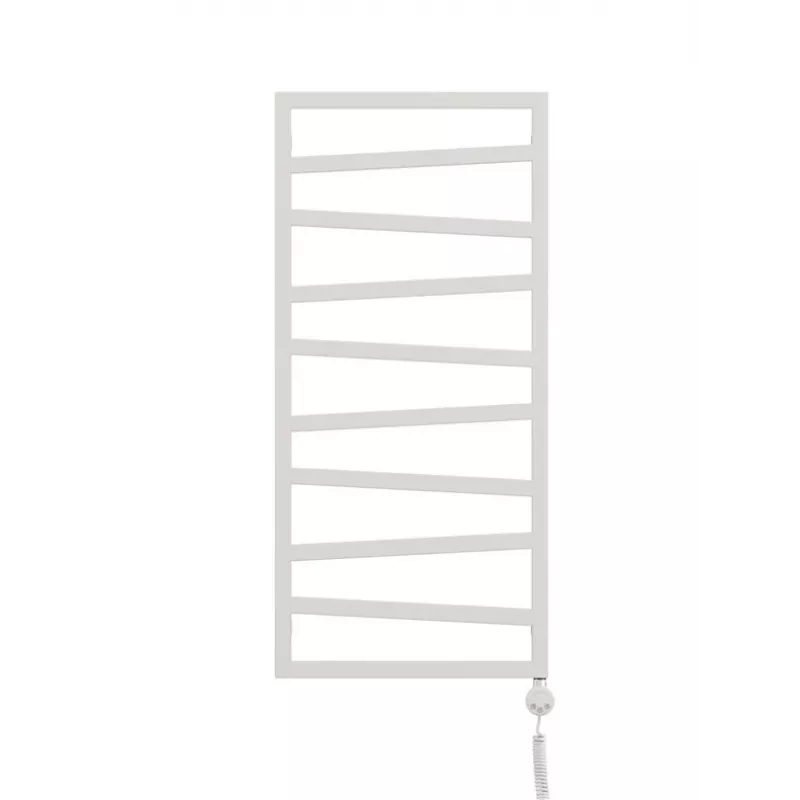 ZIGZAG 1070x500 MOA with Oil White Electric Heated Towel Rail