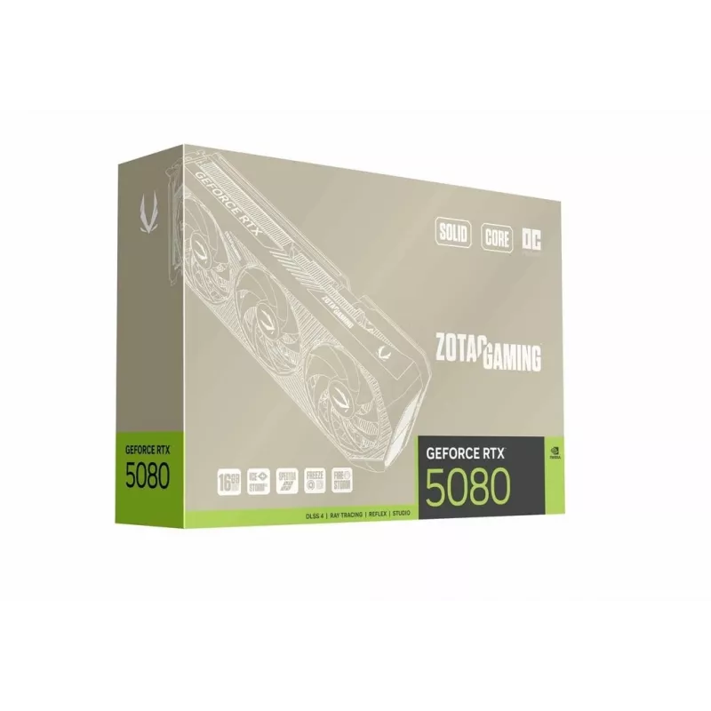 ZOTAC GAMING GeForce RTX 5080 SOLID Core OC 20th Anniversary Edition graafikakaart
