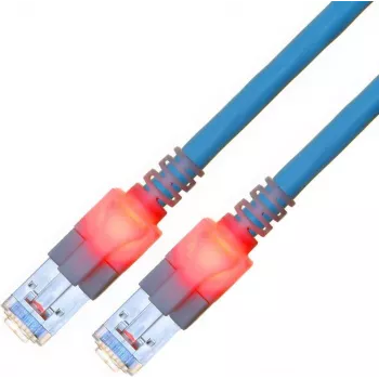 ZVK GMBH Easylan DualBoot LED Cat.6 S/FTP patchkaabel, RJ45, LSOH, sinine, 25 m CS1OBCDCD0250