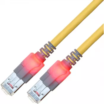 ZVK GmbH EasyLan DualBoot LED CAT 6 SFTP paigalduskaabel RJ-45 isane - RJ-45 isane 50cm kollane CS1OYCDCD0005