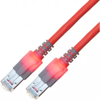 ZVK GmbH EasyLan DualBoot LED CAT 6 SFTP patch-kaabel, RJ-45 isane to RJ-45 isane, 7 m, punane CS1ORCDCD0070