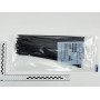 HellermannTyton T50I 111-05256 kaablisidemed, 305 × 4,6 mm, mustad, 100 tk