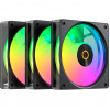 OCYPUS Gamma F12 Elite ARGB Reverse 3-Pack 120 mm korpuse ventilaator must