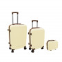 ORDINETT 3-osaline kohvrikomplekt, 60 l + 43 l + 15 l, valge