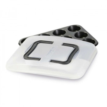 GUARDINI koogivorm 12 tk. kandva kaanega Bake Away 27 x 35 x 3 cm