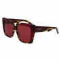 Ferragamo Naiste SF1060SN-215 Päikeseprillid, Havana raam, Pruun gradient lääts, 55mm