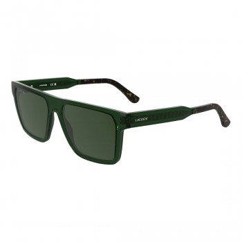 Lacoste meeste ristkülikukujulised päikeseprillid L6059SN-301, Havana raam, pruunid läätsed, 56mm