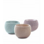 KETER lillepottide komplekt Cozies Trio lilla/beež/helesinine