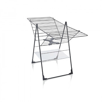 LEIFHEIT Classic 250 Flex Black kokkupandav pesukuivatusrest, 25 m, must