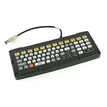 Zebra KYBD-QW-VC80-S-1 klaviatuur Meditsiiniline USB QWERTY USA inglise Must, Kollane