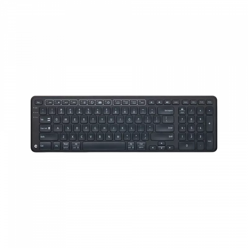 CHERRY Stream Wireless klaviatuur Universaalne RF-juhtmevaba + USB AZERTY Belgia must