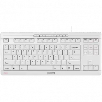 CHERRY STREAM TKL klaviatuur universaalne USB AZERTY Prantsuse valge