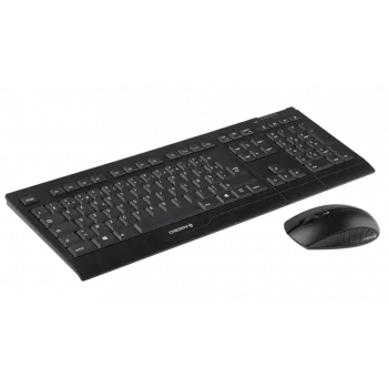 CHERRY B.Unlimited 3.0 klaviatuur Hiir kaasas Universaalne RF Juhtmevaba AZERTY Prantsuse Must