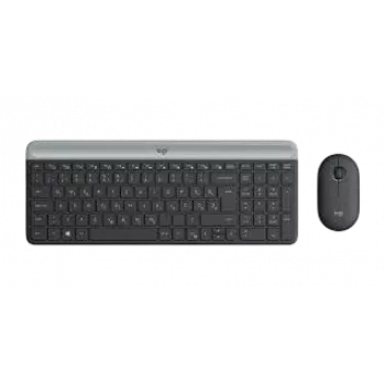 LOGITECH õhuke juhtmevaba klaviatuuri ja hiire komplekt Mk470 - grafiit Qwerty Tšehhi