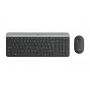 LOGITECH õhuke juhtmevaba klaviatuuri ja hiire komplekt Mk470 - grafiit Qwerty Tšehhi