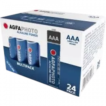 AgfaPhoto Power LR03 Micro (AAA)-patarei Leelis-mangaan 1,5 V 24 tk (110-819938)
