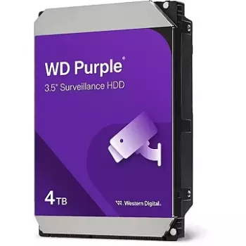 Sisemine kõvaketas Western Digital lilla 4 TB 5400 p/min 128 MB 3,5 tolli Serial ATA III