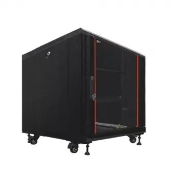 IT-BUDGET SRK 19-tollise võrgukapi komplekt, 12U, 600 × 600 mm, must, 99ITB19SRK1266GSM