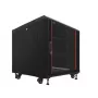 IT-BUDGET SRK 19-tollise võrgukapi komplekt, 12U, 600 × 600 mm, must, 99ITB19SRK1266GSM