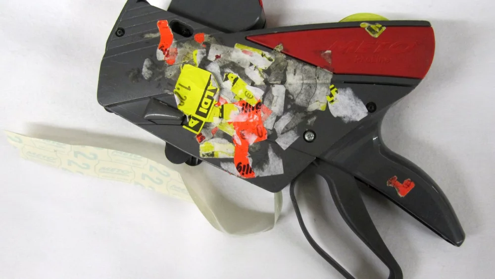 Price labelling gun