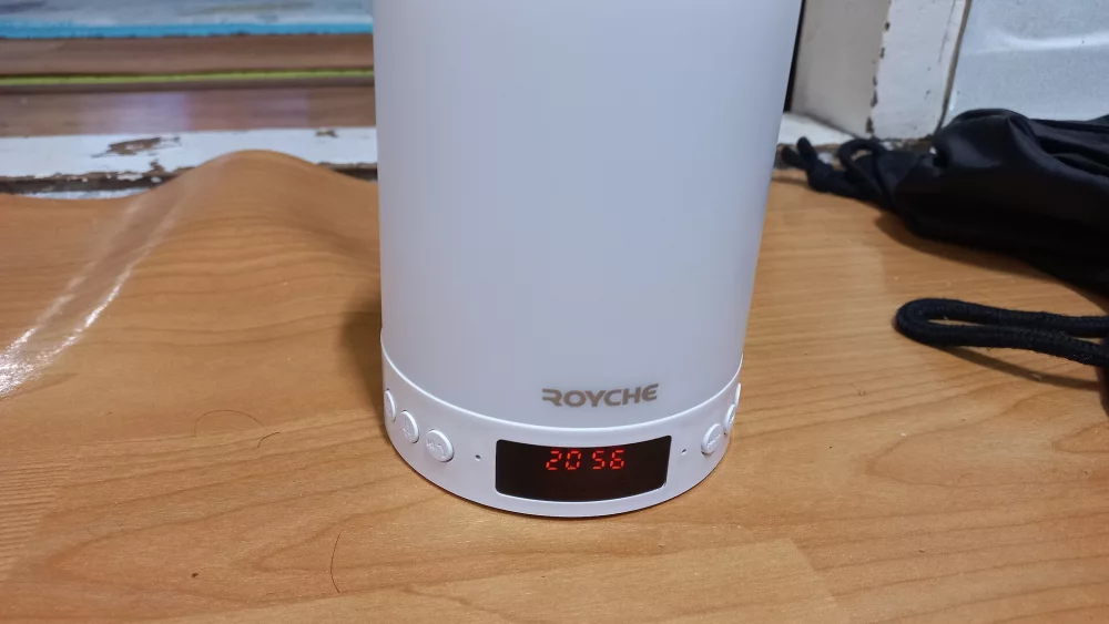 Bluetooth speaker on a desk